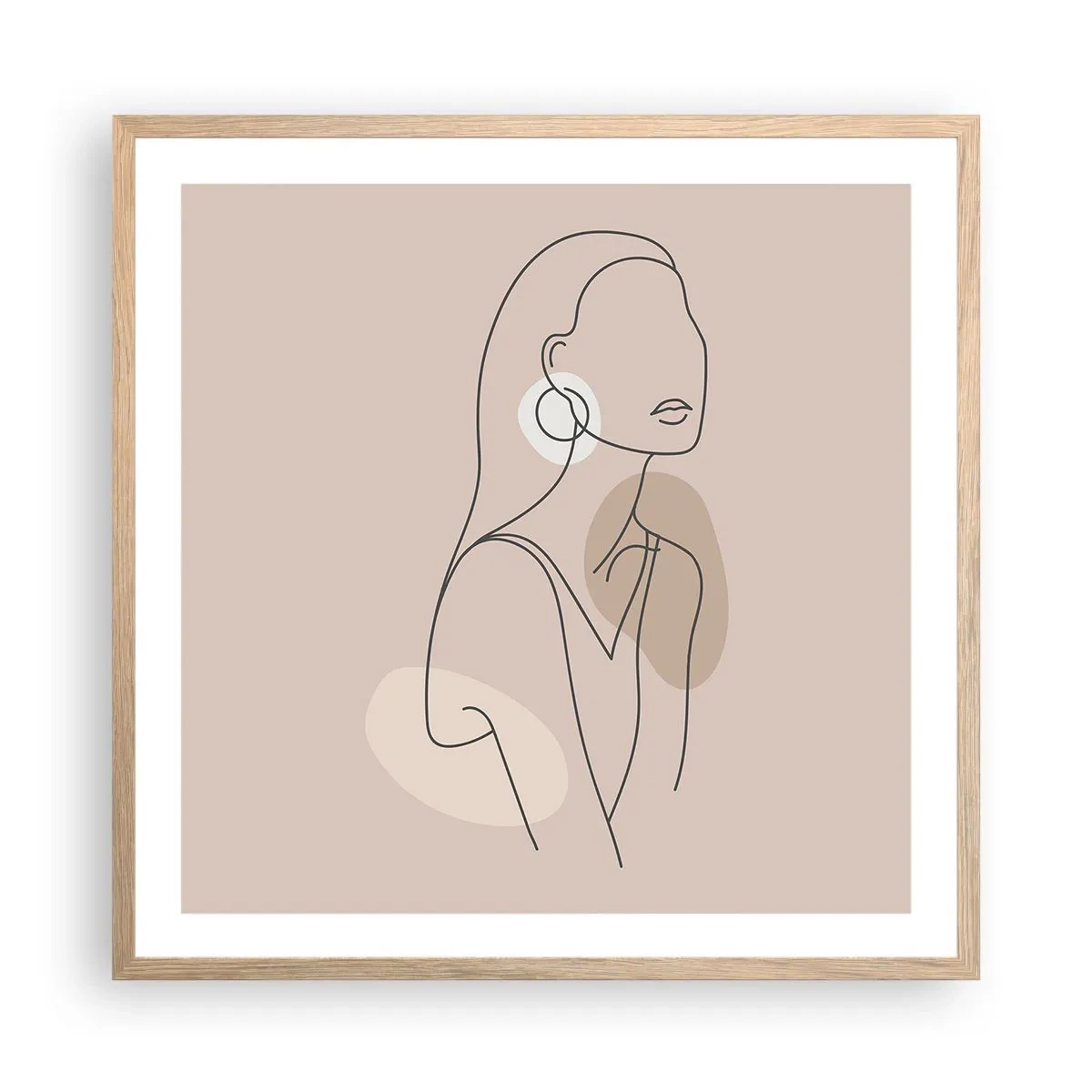 Plakat w ramie jasny dąb - Ikona dziewczęcości - 60x60 cm