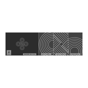 Fototapeta Próbka Premium Canvas - W duchu celtyckim - Abstrakcja, Sztuka, Minimalizm - 100x30 cm