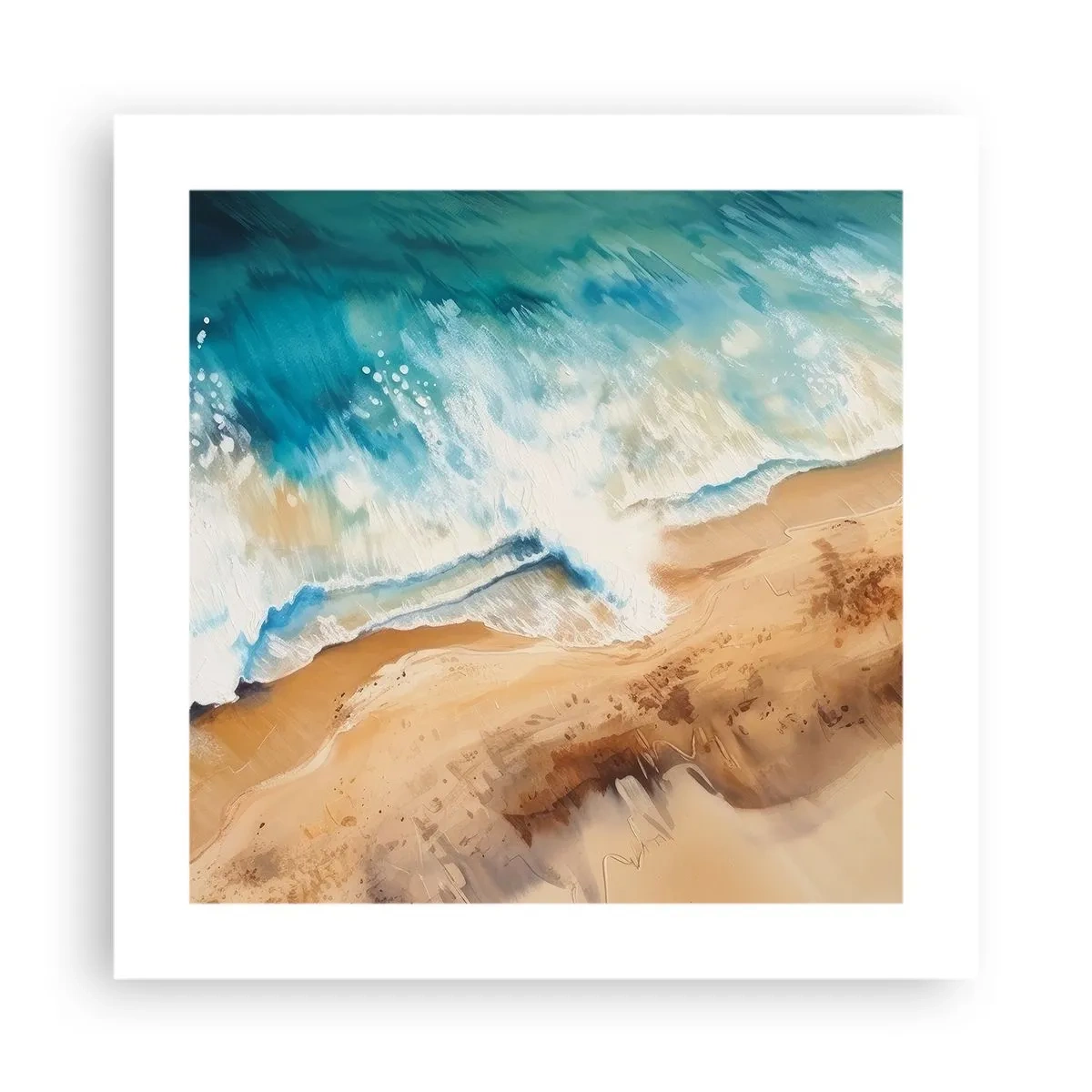 Plakat - Powracająca fala - 40x40 cm