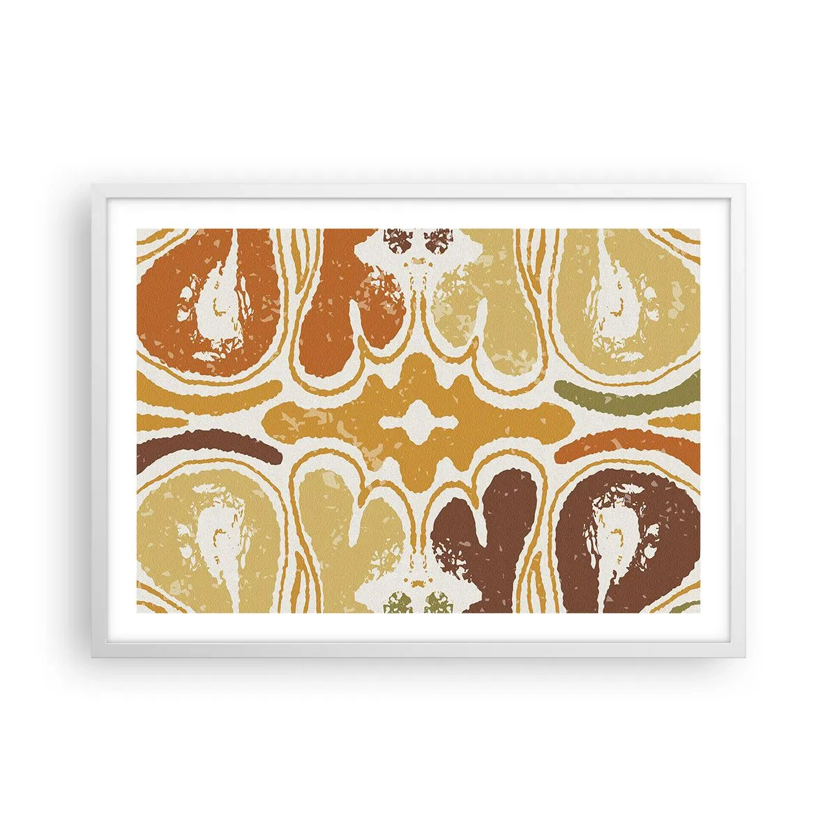 Plakat w białej ramie - Abstrakcja sentymentalna - 70x50 cm