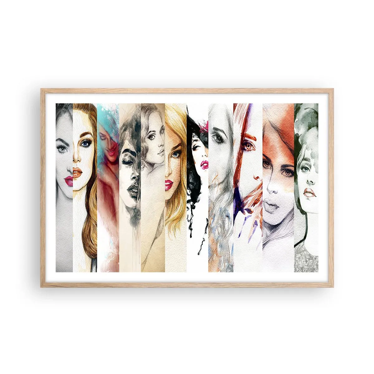 Plakat w ramie jasny dąb - I zawsze to TY - 91x61 cm