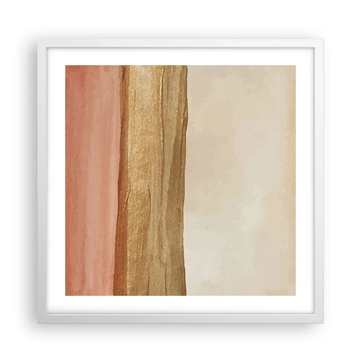 Plakat w białej ramie - Kompozycja wertykalna - 50x50 cm