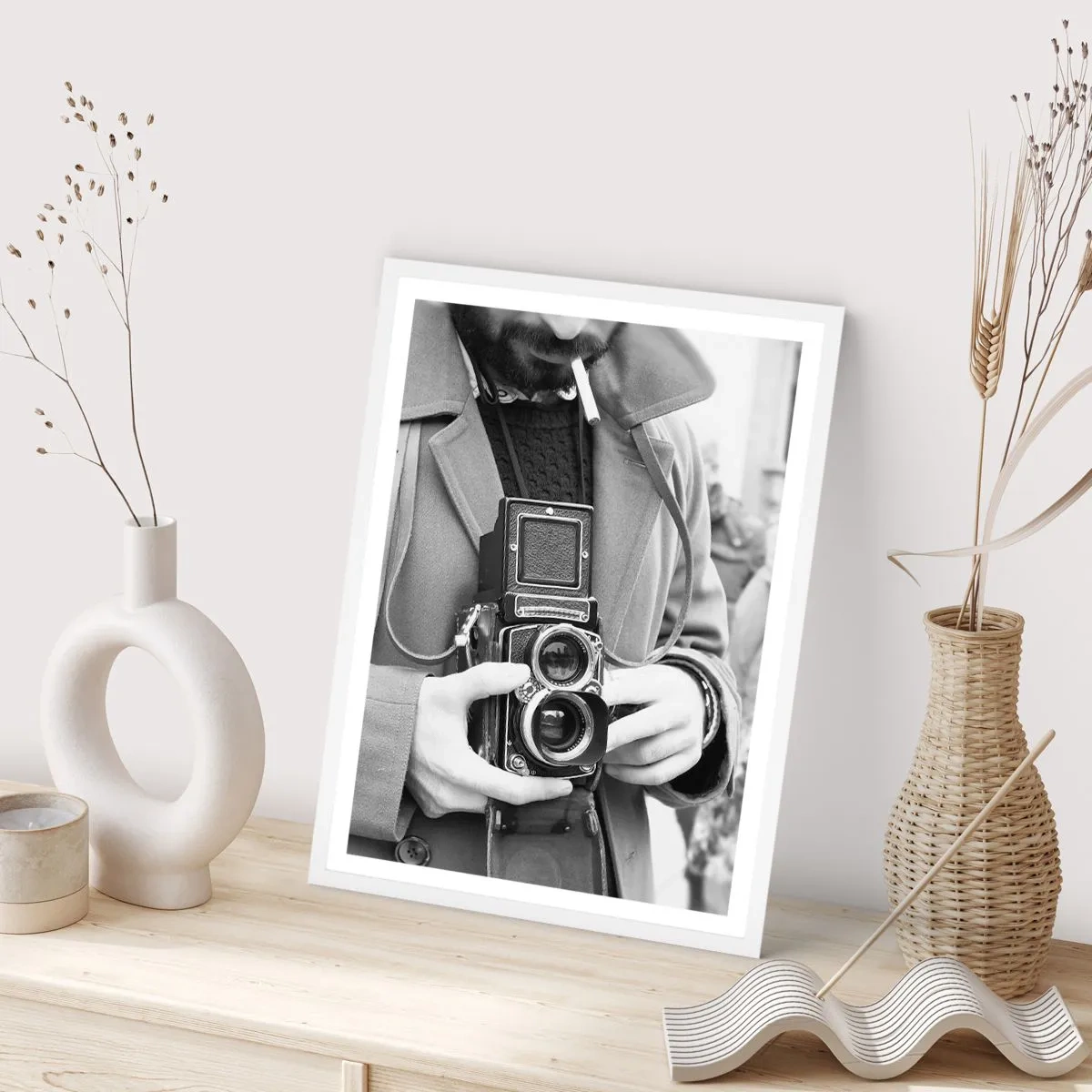 Plakat w białej ramie - W stylu retro - 30x40 cm