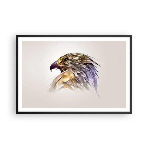 Plakat w czarnej ramie - Portret wojownika - 91x61 cm