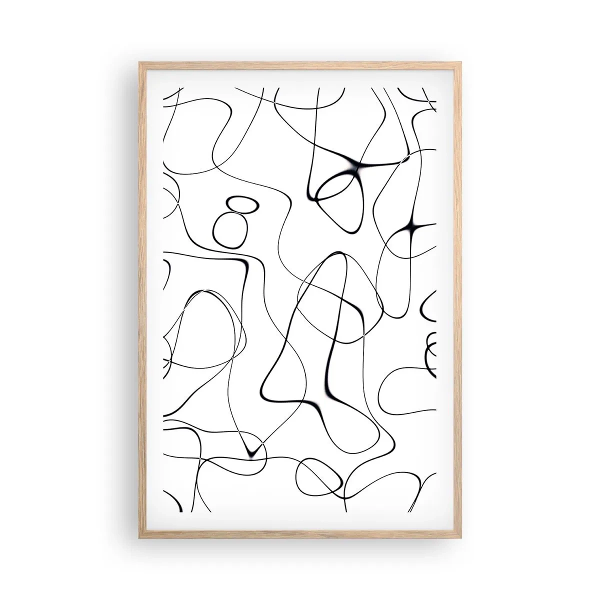 Plakat w ramie jasny dąb - Ścieżki życia, koleje losu - 61x91 cm