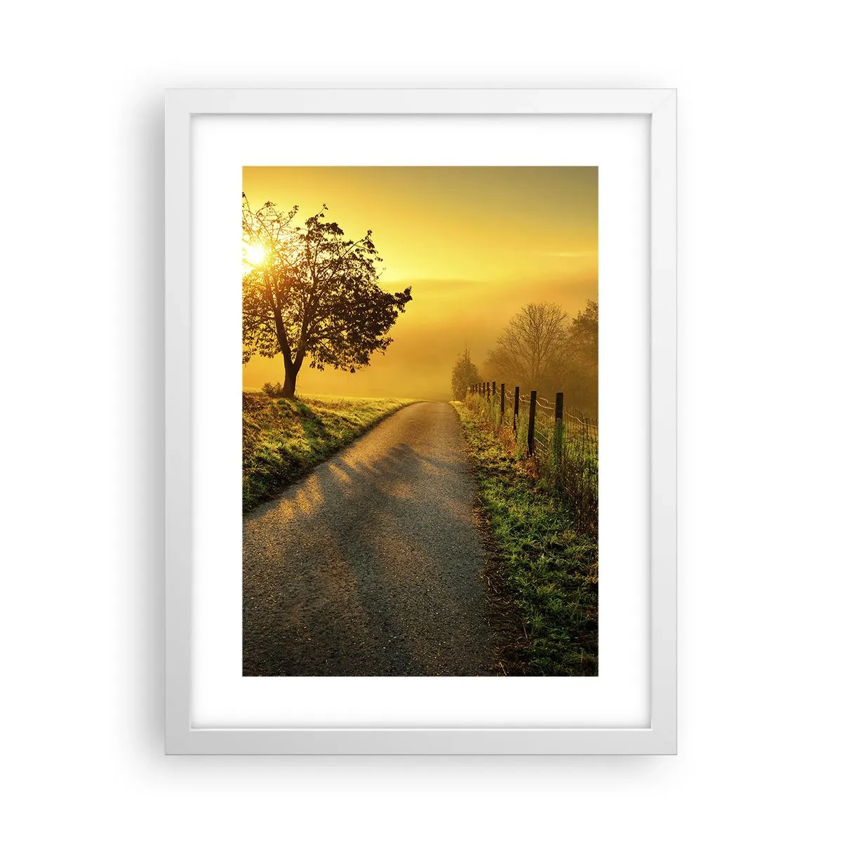 Plakat w białej ramie - Miodne popołudnie - 30x40 cm