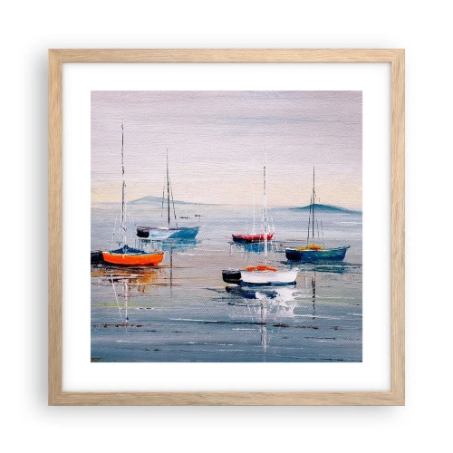 Plakat w ramie jasny dąb - Zasłużony odpoczynek - 40x40 cm
