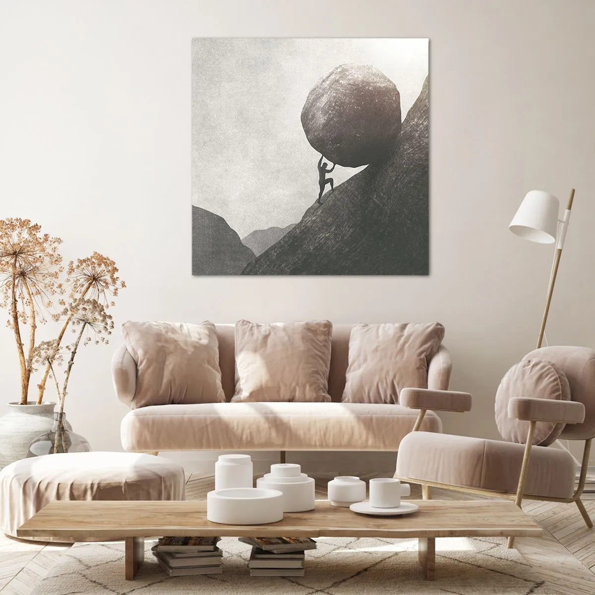 Obraz na płótnie - Wierzę wbrew nadziei - 70x70 cm