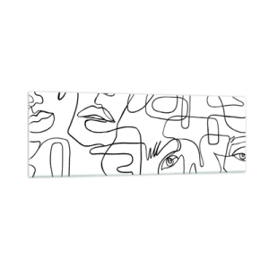 Obraz na szkle - W splątanych emocjach - 90x30 cm
