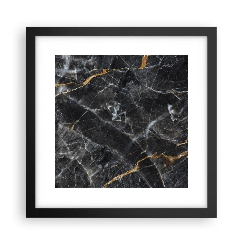 Plakat w czarnej ramie - Wewnętrzne życie kamienia - 30x30 cm