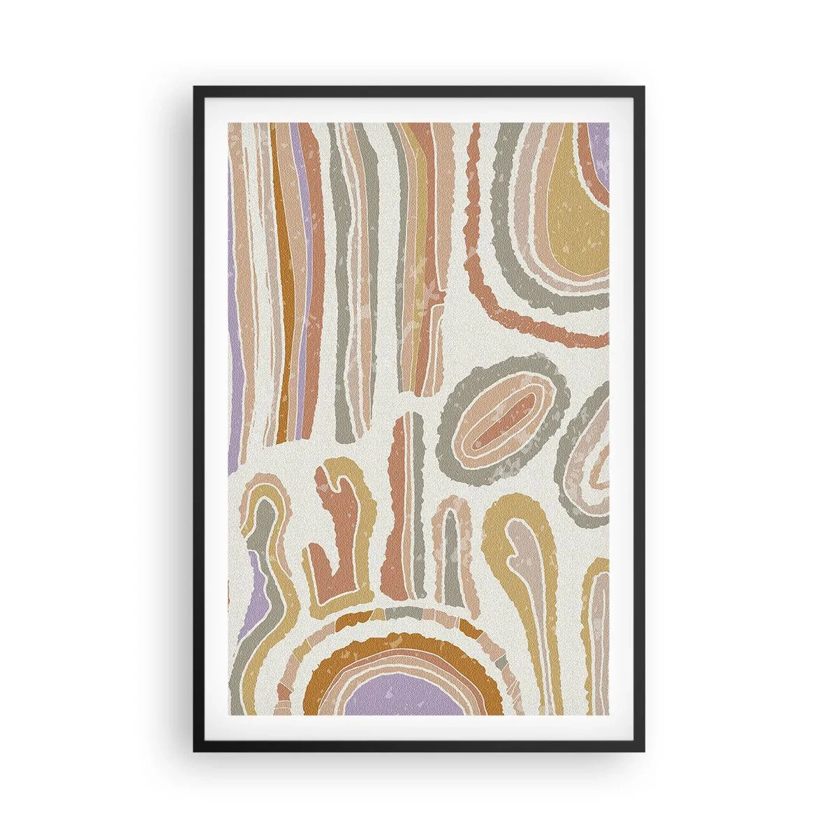 Plakat w czarnej ramie - Barwne przekroje - 61x91 cm