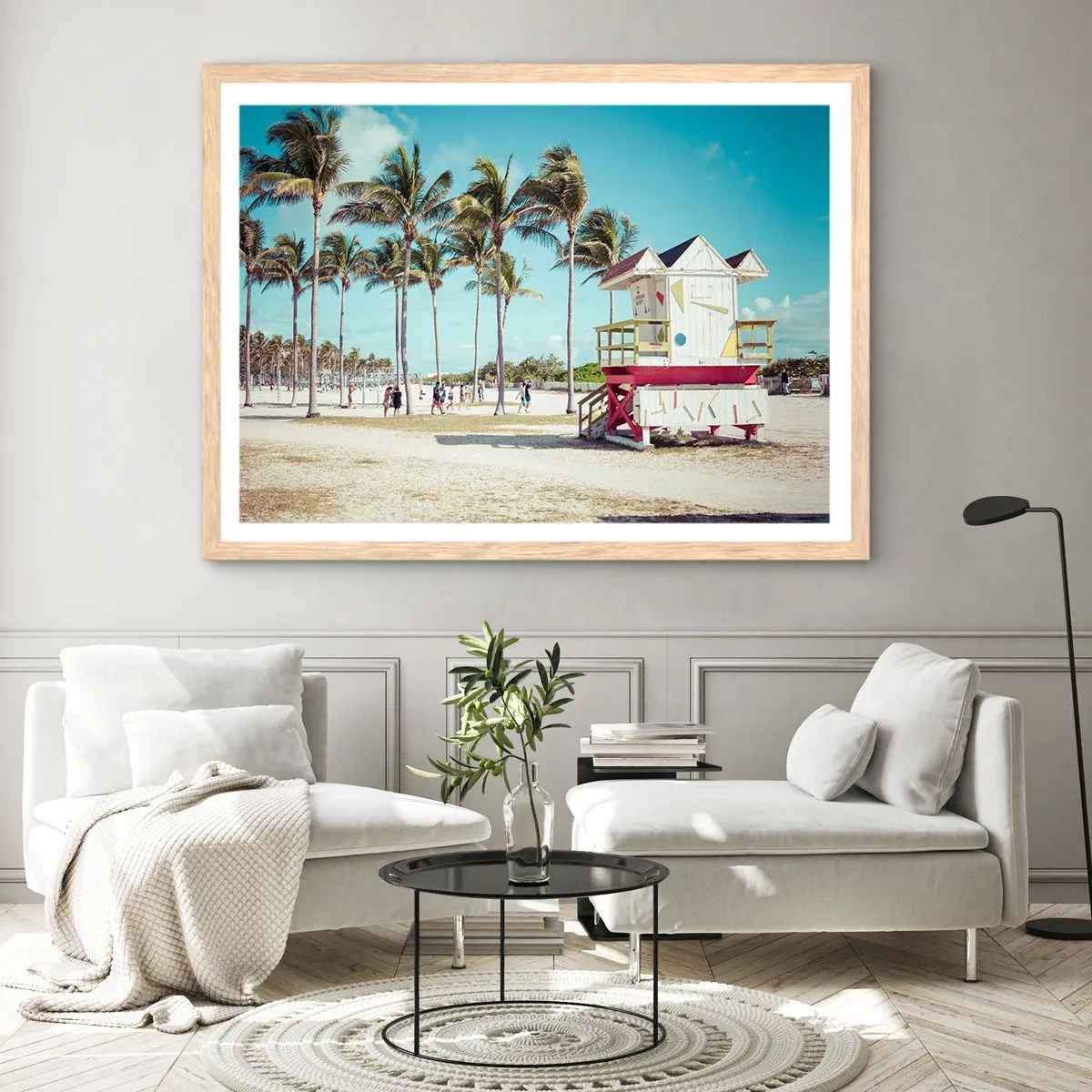 Plakat w ramie jasny dąb - Przed tobą piękny dzień - 70x50 cm