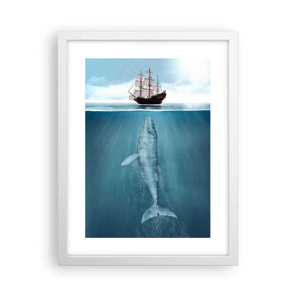 Plakat w białej ramie - Lepiej nie wiedzieć - 30x40 cm