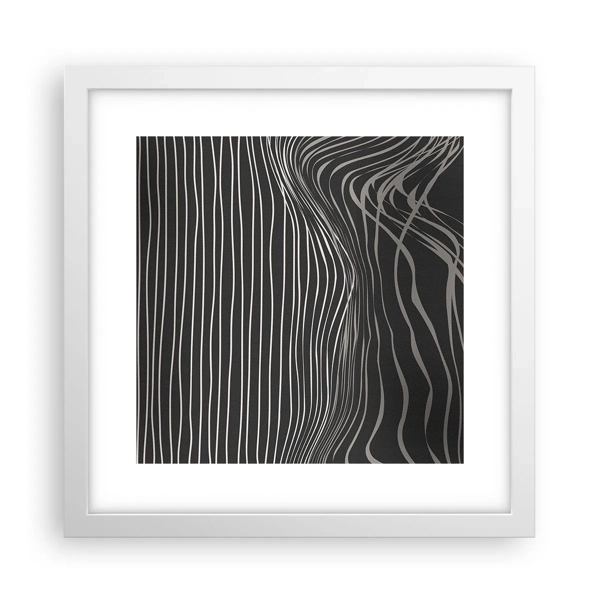 Plakat w białej ramie - Rytm i akcent - 30x30 cm