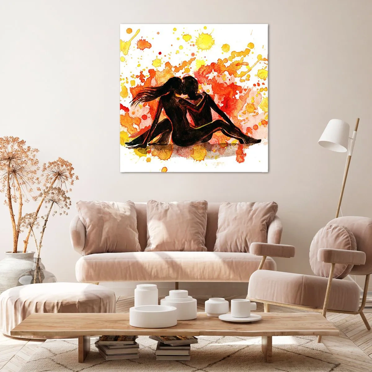 Obraz na płótnie - I stała się światłość - 40x40 cm