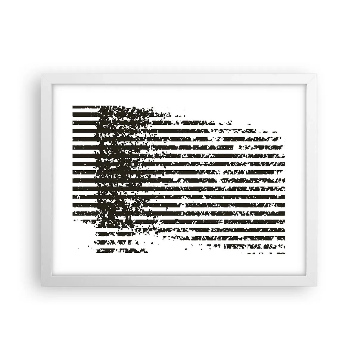 Plakat w białej ramie - Rytm i szum - 40x30 cm