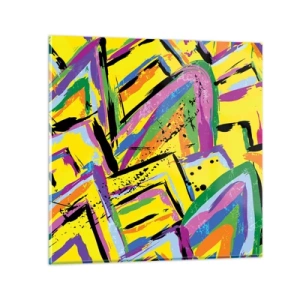 Obraz na szkle - Aż krzyczy z radości - 30x30 cm