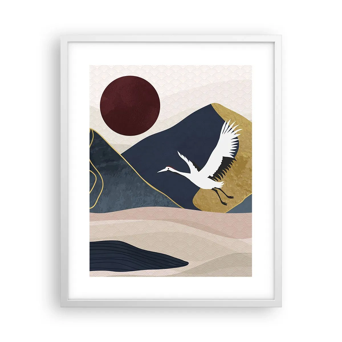 Plakat w białej ramie - I znowu ZLECIAŁ dzień - 40x50 cm