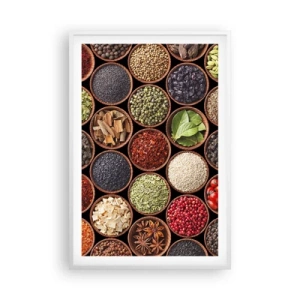Plakat w białej ramie - Wszystkie smaki świata - 61x91 cm
