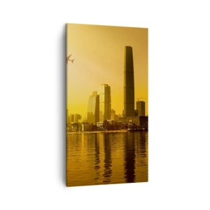 Obraz na płótnie - Złote miasto - 45x80 cm