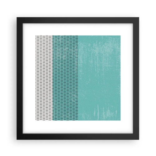 Plakat w czarnej ramie - Kompozycja zrównoważona - 30x30 cm