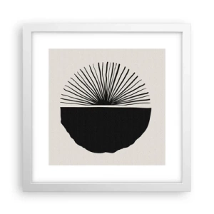 Plakat w białej ramie - Wachlarz możliwości - 30x30 cm
