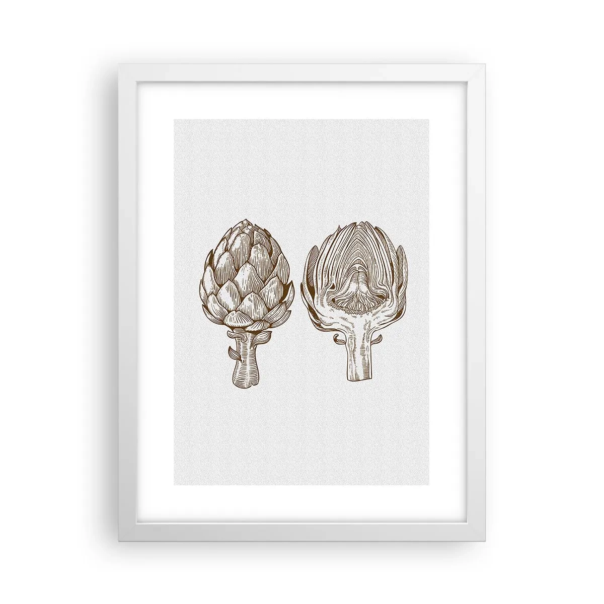 Plakat w białej ramie - Lekcja anatomii - 30x40 cm