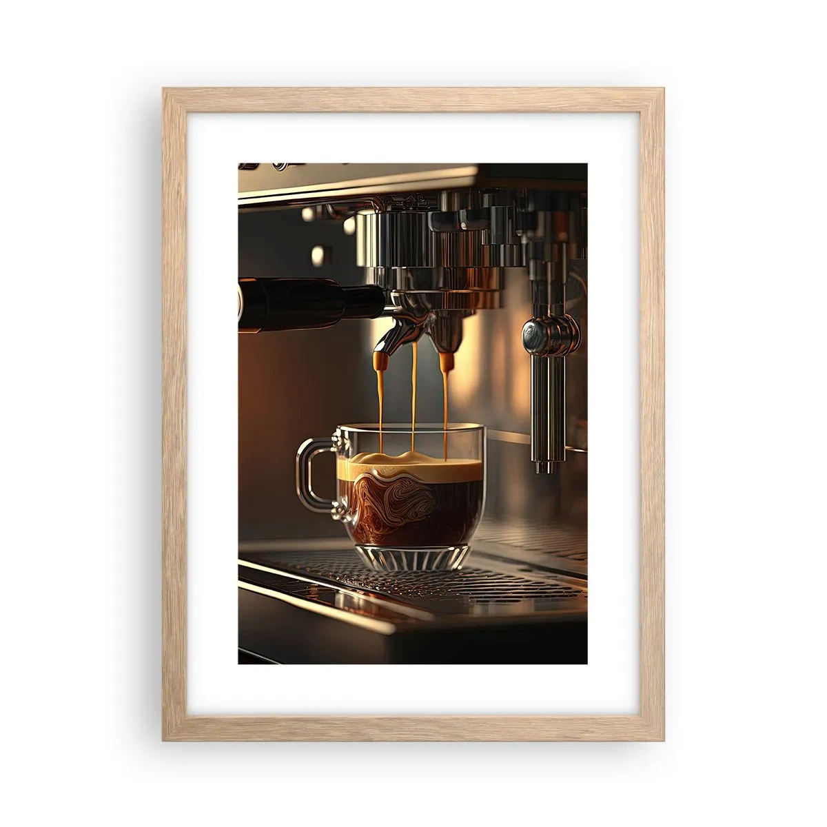 Plakat w ramie jasny dąb - Zmysłowa mikstura - 30x40 cm