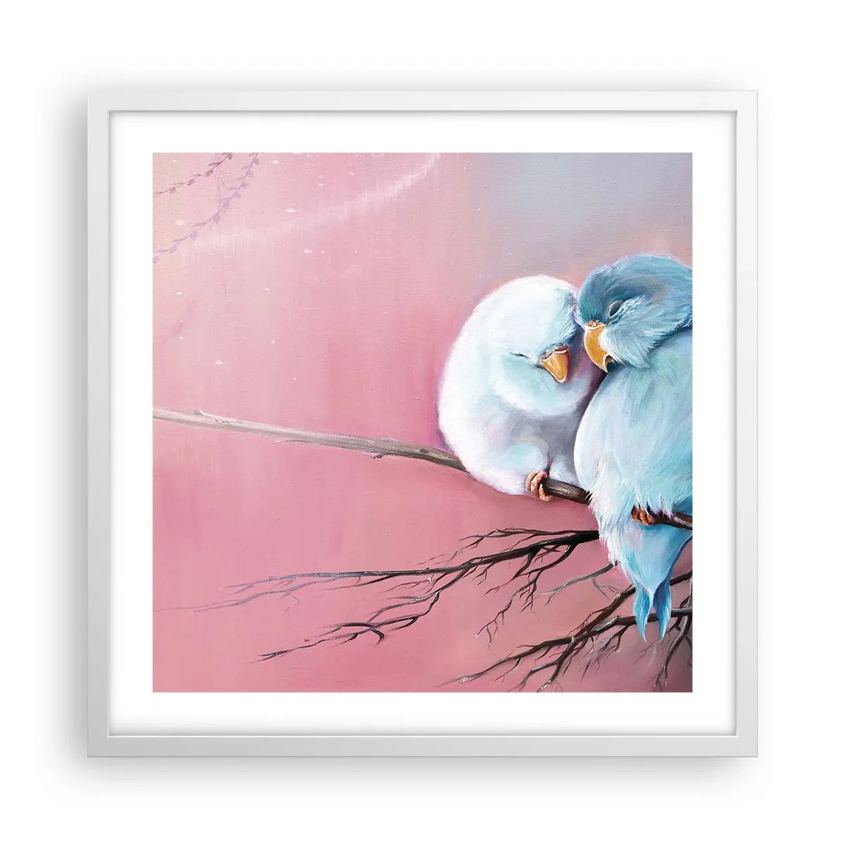 Plakat w białej ramie - Cóż tu dodać?… - 50x50 cm