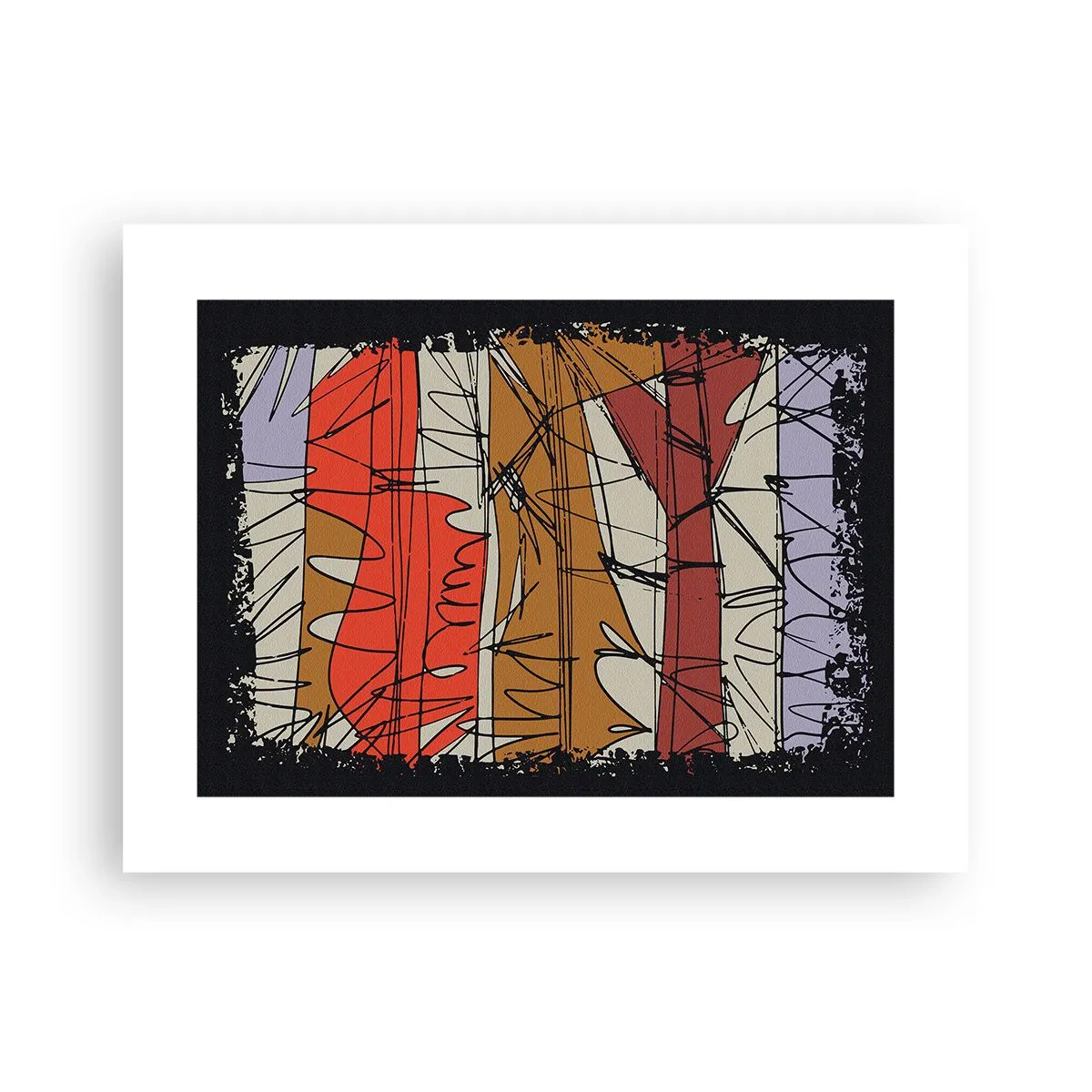 Plakat - Kompozycja spontaniczna - 40x30 cm