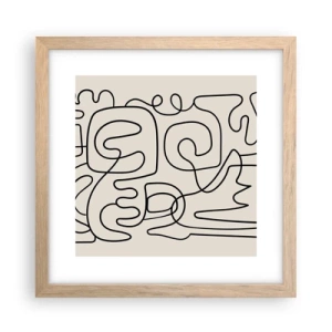 Plakat w ramie jasny dąb - Po śladzie - 30x30 cm