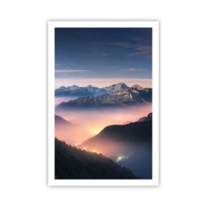 Plakat - Światło w dolinach - 61x91 cm