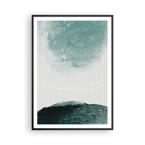 Plakat w czarnej ramie - Spotkanie z mgłą - 70x100 cm