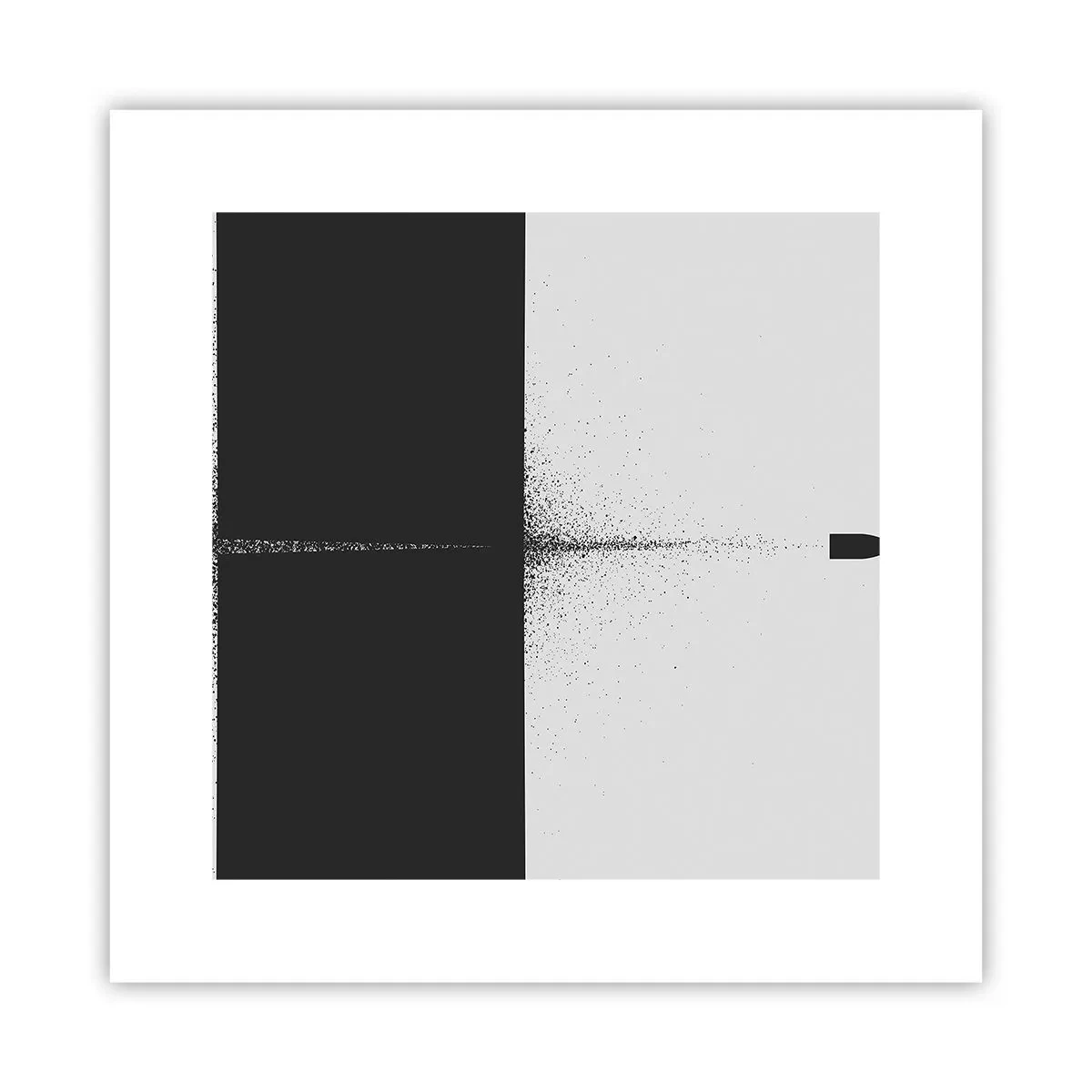 Plakat - Prosto do celu - 30x30 cm