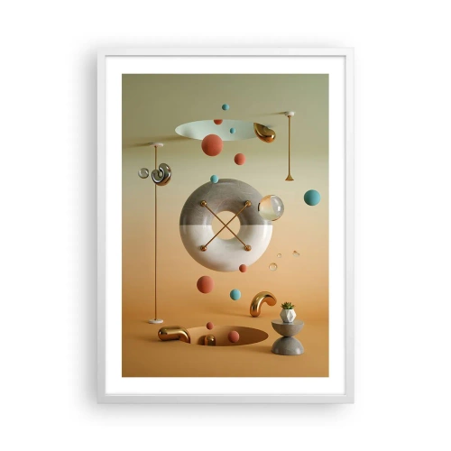 Plakat w białej ramie - Wszystko się zdarzyć może - 50x70 cm