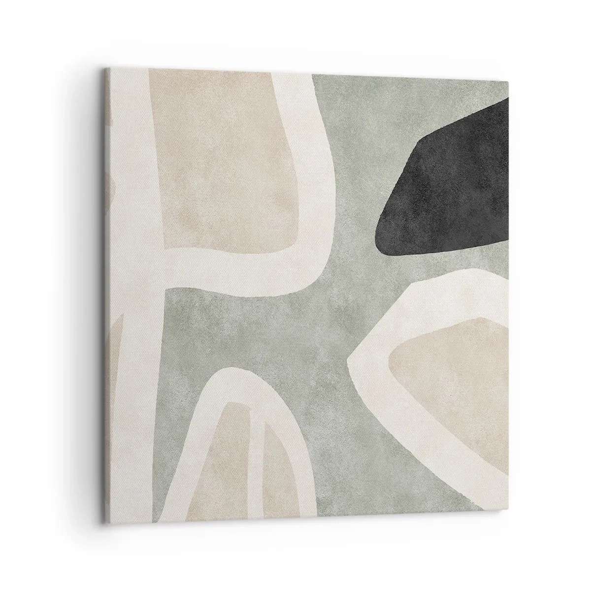 Obraz na płótnie - Kompozycja z motywem czerni - 50x50 cm