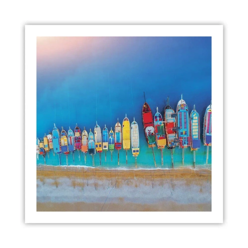 Plakat - Z lotu ptaka - 60x60 cm