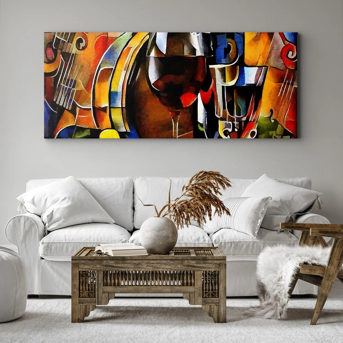 Obraz na płótnie - I świat nabiera barw - 90x30 cm