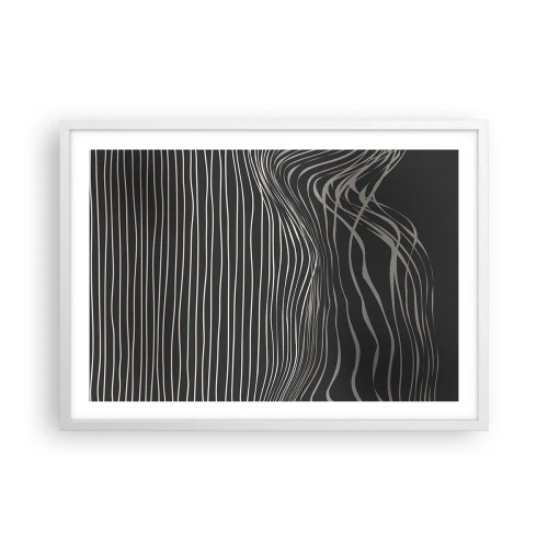 Plakat w białej ramie - Rytm i akcent - 70x50 cm