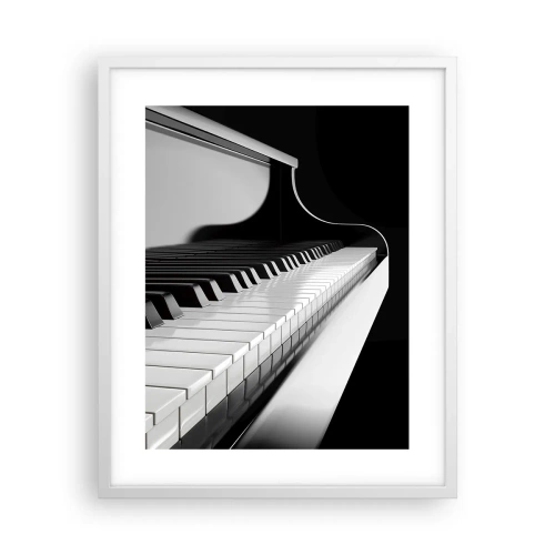 Plakat w białej ramie - Harmonia kształtów i barw - 40x50 cm
