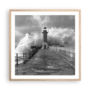 Plakat w ramie jasny dąb - Nieustraszona  - 60x60 cm