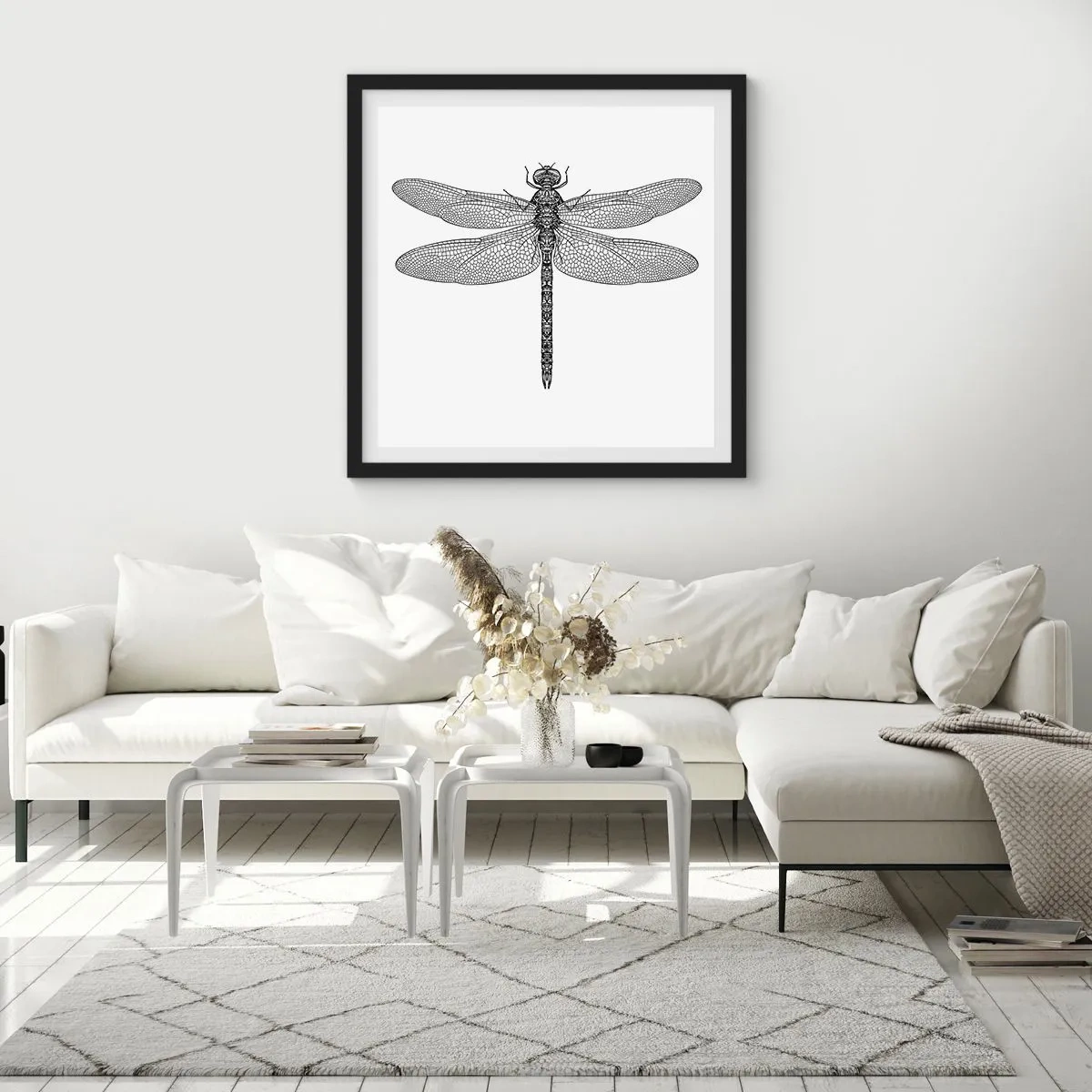 Plakat w czarnej ramie - Precyzja natury - 40x40 cm