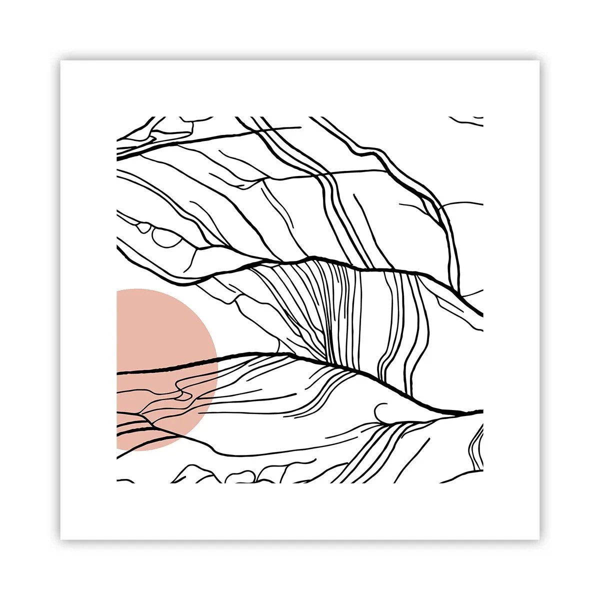 Plakat - W sieci gałązek - 30x30 cm