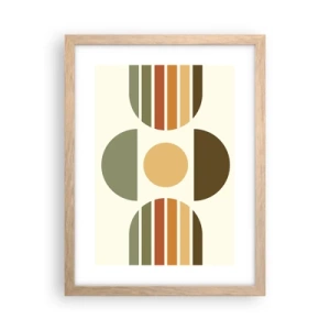 Plakat w ramie jasny dąb - W kolorach ziemi - 30x40 cm