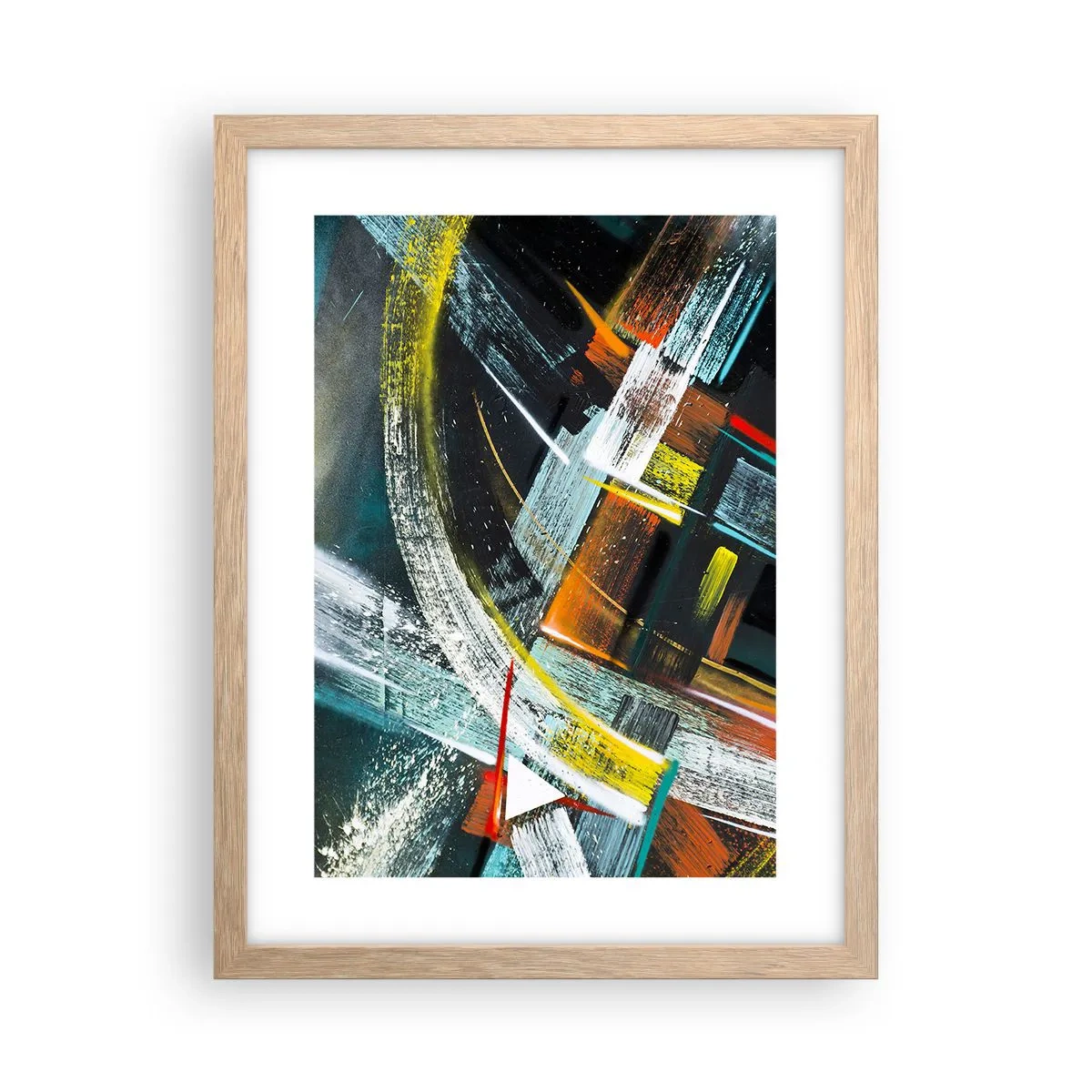 Plakat w ramie jasny dąb - Energia ruchu - 30x40 cm
