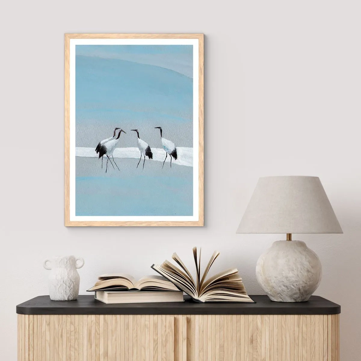 Plakat w ramie jasny dąb - Po gorącym dniu - 50x70 cm