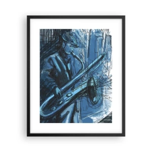 Plakat w czarnej ramie - Miejska rapsodia - 40x50 cm