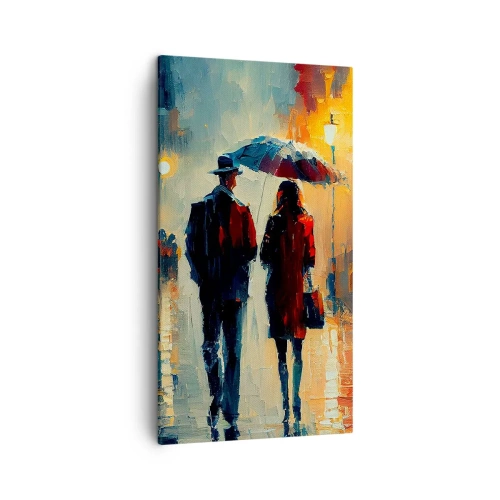Obraz na płótnie - Miejska love story - 45x80 cm