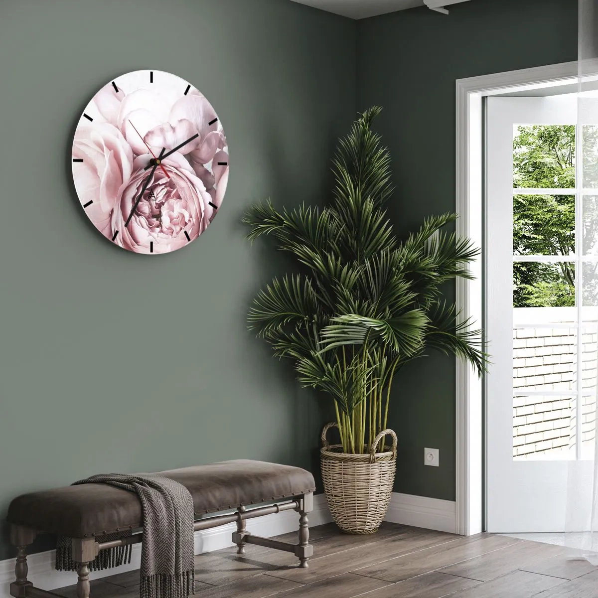 Zegar ścienny - Dla romantyków - 30x30 cm