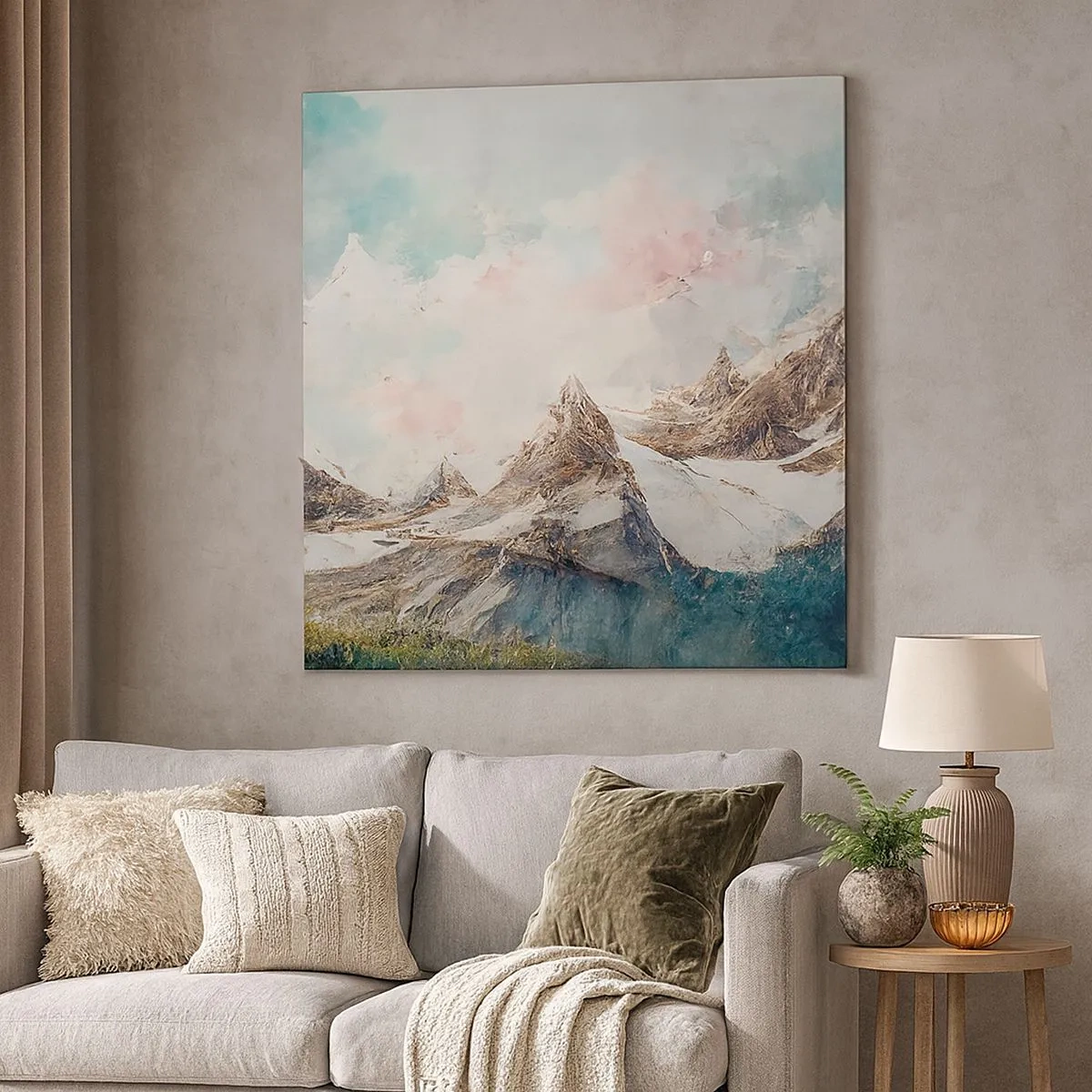 Obraz na płótnie - Skalne ostrza - 30x30 cm